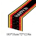 thumbnail image 3 of Happy Birthday Table Runner Linen Party Decorative Tablecloth 72-inch Birthday-Themed Table Runner Background, 3 of 6
