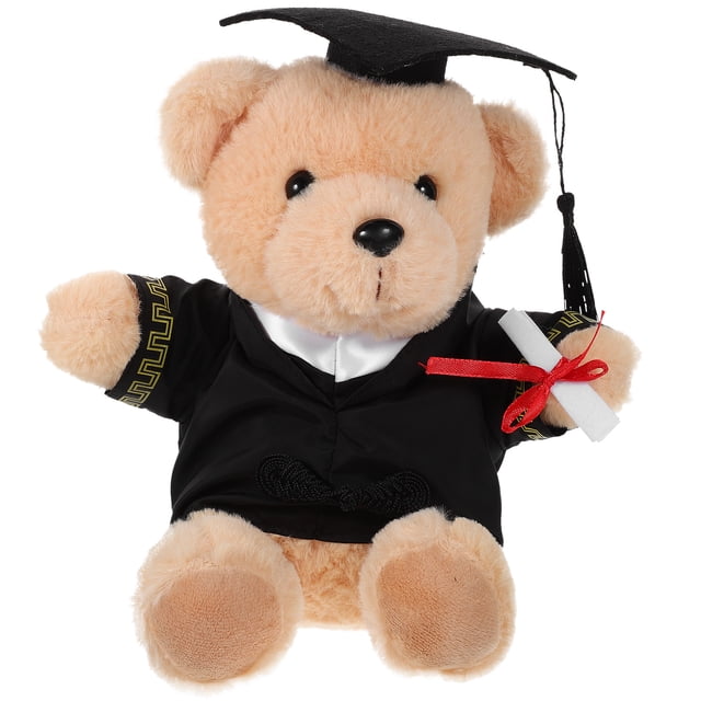 KAKOWELY Oso de peluche de graduación, adorable oso de peluche, juguete de dibujos animados, oso de peluche, regalo