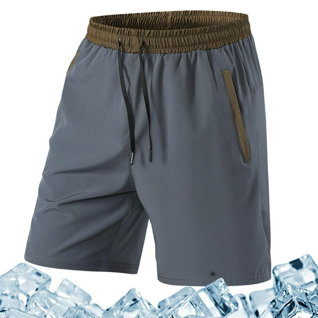 pstuiky Abreviatura para hombres, Pantalones cortos deportivos de entrenamiento físico de color sólido para hombre, transpirables, con bolsillos, estilo crop top Pantalones cortos cargo