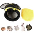 thumbnail image 4 of Pequeño Animal casa nido acogedor cálido felpa algodón dormir cama cueva accesorios para Lgel gato conejo jamón Feliz Sencillez, 4 of 5