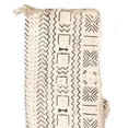 thumbnail image 2 of The Bead Chest White Bogolan Mali Mud Cloth - Handmade African Textile from West Africa - 40x64 Inches - Ideal for Home Decor, Boho Throw Blanket, Upholstery, or Crafts, 2 of 4
