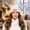 Beige, variant on UTSJKR Funny Monster Antenna Knit Beanie for Adults Cute Cartoon Sausage Mouth Cuffed Ribbed Winter Hat, Novelty Warm Knitted Cap for Party Yellow