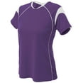 thumbnail image 2 of A4 Color Block Pullover Top For Teen Female in Purple/White NG3260, 2 of 2