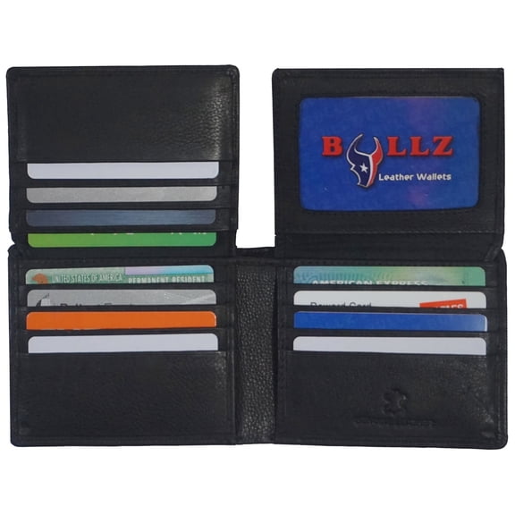 RFID Signal Blocking Theft Protection Leather Large Thick Security Mens Wallet