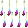 thumbnail image 1 of Sekonow 8Pcs Thickened Heavy-Weight Soup Spoons, 18/8 Stainless Steel Asian Soup Spoon Table Spoons Silverware for Soup, Ramen, Pho, Cereal, Ice Cream (Rainbow), 1 of 7