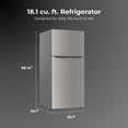 thumbnail image 5 of Kenmore 18.1 cu. ft. Top Freezer Refrigerator, Adjustable Glass Shelves, Metallic Steel, 5 of 11