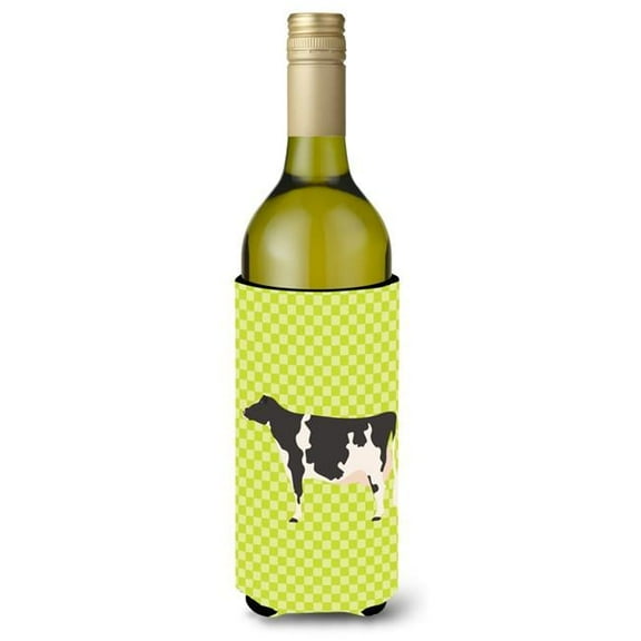 Holstein Cow Green Wine Bottle Beverge Insulator Hugger