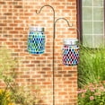 thumbnail image 7 of Mosaic Lights Solar Outdoor Hanging Lanterns, Garden Decor Christmas Gifts for Women Mom Grandma Halloween Decor Lights, Outdoor Waterproof Lights, Garden,Patio,Pathway & Yard Decor, 7 of 7