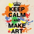 thumbnail image 2 of CafePress - Keep Calm And Make Art Tote Bag - Unisex Canvas Tote Bag, Beige, 1-Piece, 2 of 6