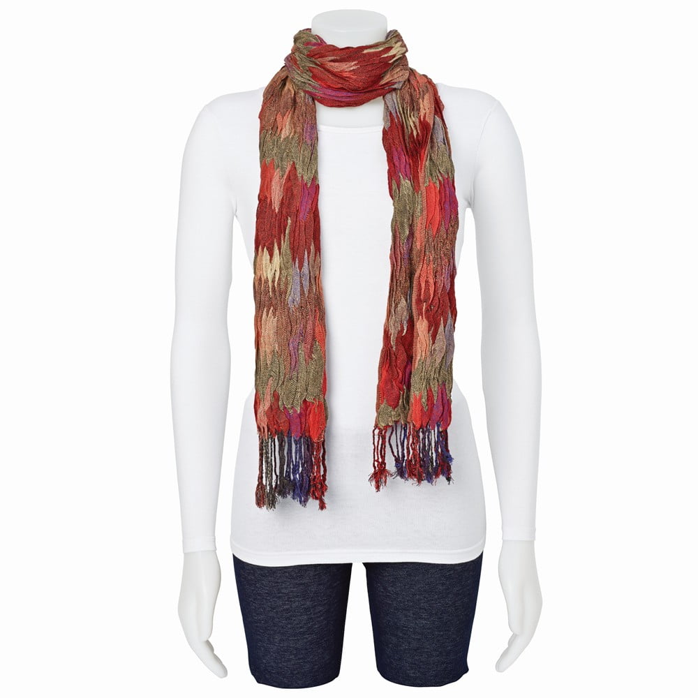 Goldia Multicolor Pashmina Fashion Scarf Available in Green/Red/Teal/Blue