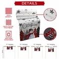 thumbnail image 6 of Red Snowman Merry Christmas Tree Table Runner 13x90in Non-Slip Cotton Linen Table Runners, Winter Snowflakes on White Dresser Scarves TableRunner for Dinner Kitchen Dining Wedding Party, 6 of 9