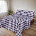 thumbnail image 5 of RUVANTI 100% Cotton Sheets – California King Percale Bedding, Cooling & Breathable Floral Design, Durable with a Crisp, Soft & Comfortable Feel, 14" Deep Pocket, 4-Piece Set, Prussian, 5 of 9
