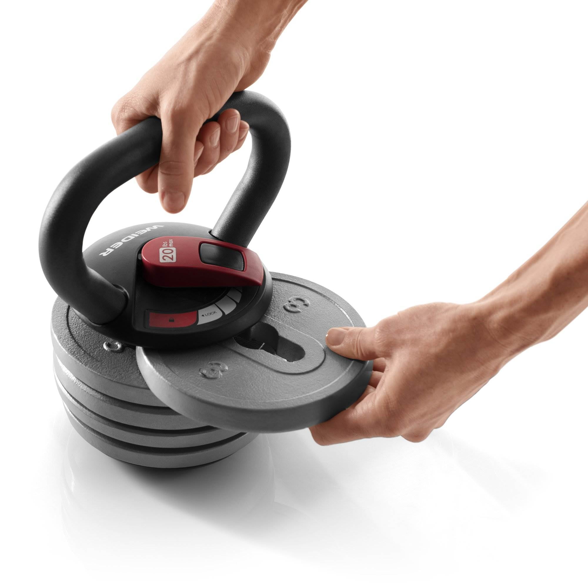 Weider PowerBell 20 Pound Kettlebell for Cardio and Strength Training 2 Pack Walmart