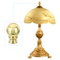 thumbnail image 5 of Uxcell 1.5" Tall Aluminum Lamp Finials Cap Knob, Lamp Screw Holder Tapped 1/4 27, Gold, 5 of 5