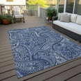 thumbnail image 6 of Addison Rugs Chantille Indoor/Outdoor Traditional Paisley Navy Washable Rectangle Rug, 8' x 10', 6 of 6
