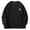 Black, variant on Annhoo Tops for Men Plus Size Pattern Long Sleeve Crew Neck Casual Pullover Outdoor Comfy Blouse Trendy Loose Sweatshirts