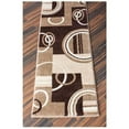 thumbnail image 1 of Infinity Home 600122 20 in. x 7 ft. Ruby Galaxy Waves Runner Rug - Ivory, 1 of 5