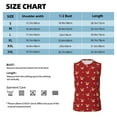 thumbnail image 5 of Lsque Christmas Deer B Print Men's Cotton Blend Sleeveless Muscle Shirts (S-3XL)- Moisture Wicking, Odor Protection, UPF 30+,Large, 5 of 8