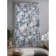 thumbnail image 2 of Sheer Curtains 84 Inches Long, Palm Leaves Semi Sheer Curtains Light Filtering Window Treatment, Spring Tropical Leaf Botanical Vintage Blue Privacy Voile Drapes for Living Room Bedroom 52x84 Inch, 2 of 7