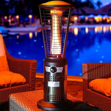 Lava Heat Italia Mini Ember Tabletop Liquid Propane Patio Heater, Gun Metal