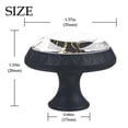 thumbnail image 4 of 4 Pcs Black and Gold Texture Knobs for Kitchen Cabinet Cupboard Dresser Bookcase Drawer Pulls Handles Round Home Decor, 4 of 8