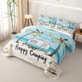 thumbnail image 3 of Catabedysis Sea Beach Camping Twin Quilt Set,Hawaii Summer Holiday Twin Coverlet Set For Boys,Multicolor,3Pcs, 3 of 7