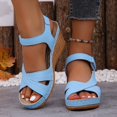 thumbnail image 5 of MuXiKeJi Clothes Women's Platform Wedge Sandals 2026, Comfortable Peep-Toe High Heel Wedges for Women Ankle Strap Open Toe Band Dressy Summer Beach Sandals, 5 of 9