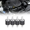 thumbnail image 4 of Aymzbd 4x Rubber Shock Absorber M6 W/Double Threaded Stud Rubber Mounts Anti Vibrations, 4 of 9