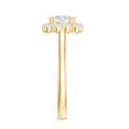 thumbnail image 3 of Rosec Jewels Moissanite Halo Engagement Ring for Women (D-VS1 Quality), 14K Yellow Gold, US 9.00, 3 of 8