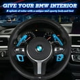 thumbnail image 6 of Xotic Tech Steering Wheel Paddle Shifter Cover Trim, CNC Aluminum Alloy, Compatible With BMW 2 3 4 X1 X2 X3 X4 X5 X6 Series,F22 F23 F30 F31 F33 F34 F36 F32 F15 F16 F25 F26 F48 F39 (Blue), 6 of 9