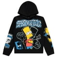 thumbnail image 2 of Boys Bart Simpson Hoodie and Jogger Sweatpants Clothing Set- Little and Big Boys Sizes 4-20, Black, 6-7, 2 of 9