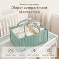 thumbnail image 3 of Baby Diaper Caddy Organizer Nursery Storage Bin Basket with Handle Portable Diaper Organizer Suitable for Indoor Outdoor, 3 of 11