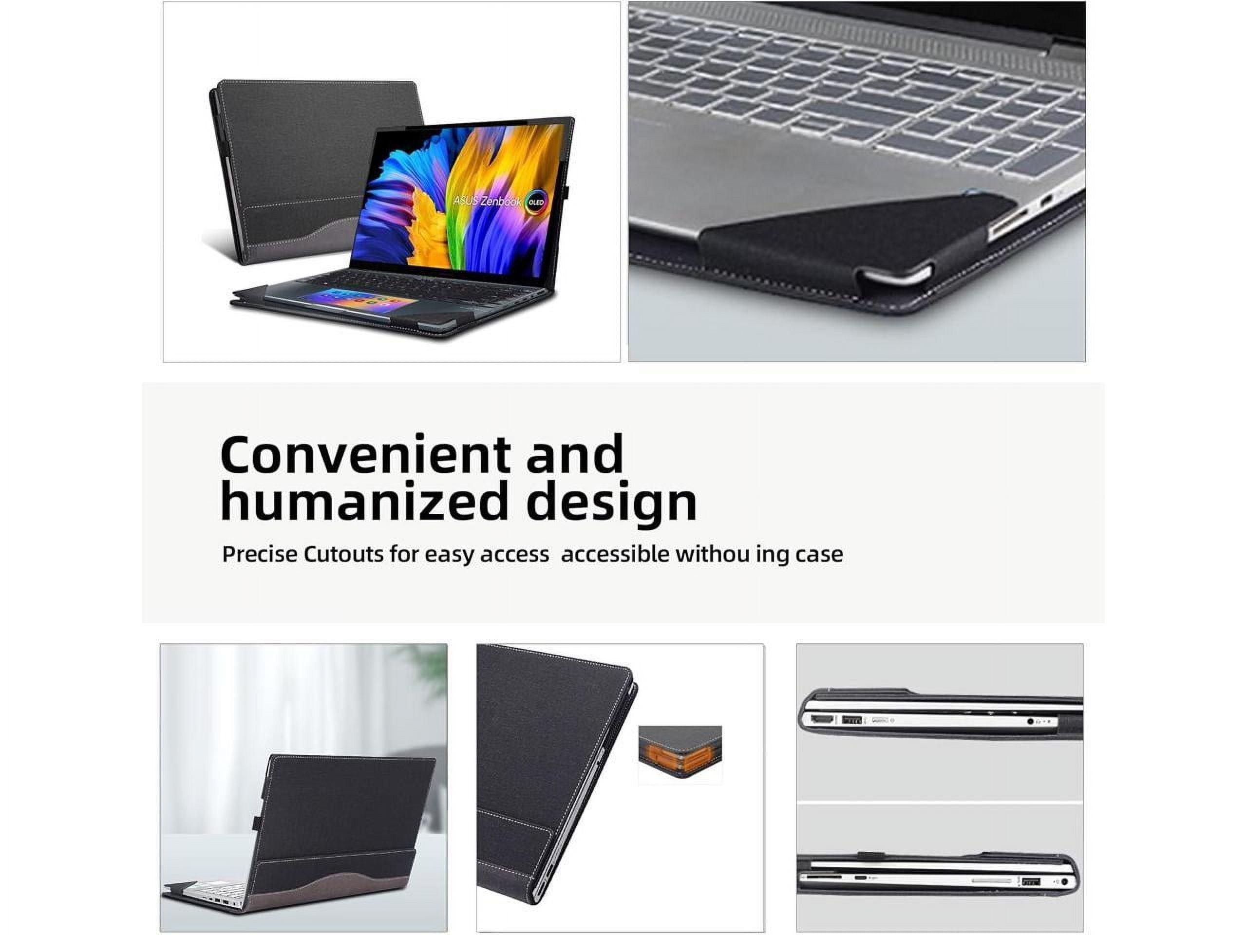 Laptop Cover Case for 14 inch ASUS Zenbook 14X OLED Model UX5401 UX5401ZA UX5400 UX5400ZB UX5400ZF, PU Leather Laptop Case
