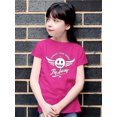 thumbnail image 2 of Fly Away - Retro Winged Emoji Graphic Youth's T-shirt, 2 of 4