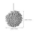 thumbnail image 5 of NICEXMAS 4Pcs Hanging Chenille Hand Towels Assorted Color Super Absorbent for Home Use, 5 of 7