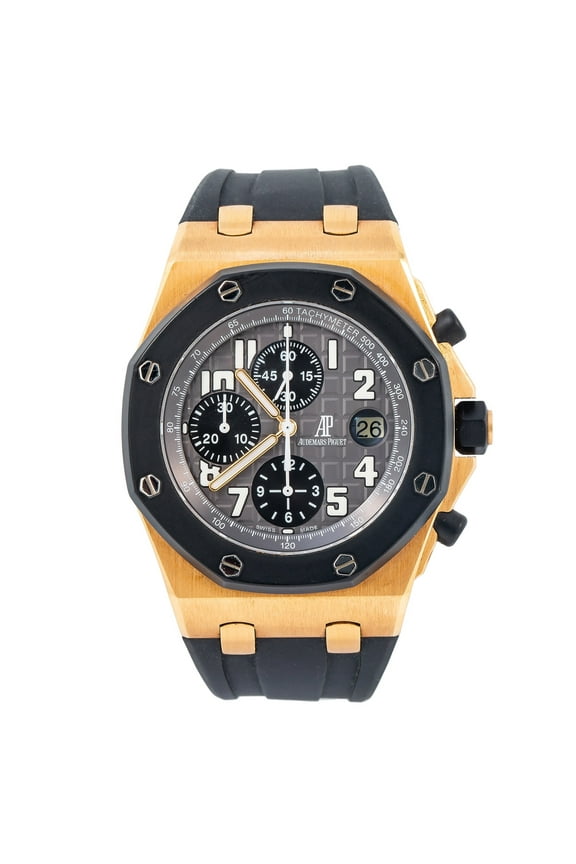 Pre-Owned Audemars Piguet Royal Oak Offshore 26401RO 42MM Grey Dial With Rubber Bracelet