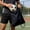 Black, variant on EDHITNR Polyester Drawstring Backpack, Ball Carry Bag for Soccer Basketball Volleyball in Color Options, Lightweight Sports Mesh Bag for Practice and Games