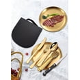 thumbnail image 3 of Juego de cubiertos de viaje con bolsa de picnic doble para exteriores, juego de cubiertos portátil de acero inoxidable, 3 of 5