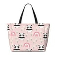 thumbnail image 2 of Fotbe Cute Cartoon Panda Bolsa de Viaje para Playa - Resistente al Agua, Bolsa Tote de Gran Capacidad y Ligera con 7 Bolsillos para Mujeres y Hombres, 2 of 7