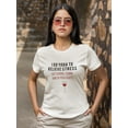 thumbnail image 2 of I Do Yoga To Relieve Stress, Funny Quote Women White T-Shirt, Female Small, 2 of 4