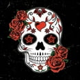 thumbnail image 2 of Allen, Kimberly 12x12 Gold Ornate Wood Framed with Double Matting Museum Art Print Titled - Vintage Rose Skull, 2 of 4