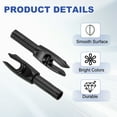 thumbnail image 3 of Uxcell Archery Arrows Nocks, Plastic Insert Arrow Nock Replacement Arrow Tails for Hunting Shooting Compound Recurve Black, 3 of 7