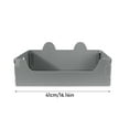 thumbnail image 2 of Disposable Litter Box Portable Travel Pan with Leak Proof Liner and Foldable Design for Indoor Outdoor Use Easy Cleanup for Felines, Gray 16 Inch, 2 of 5