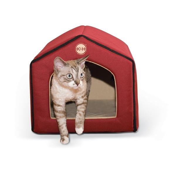 CASA PARA INTERIOR ROJA/BEIGE PARA GATO K&H Pet Products KH03633