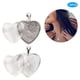 thumbnail image 2 of Colgante en forma de corazón, 60 bandejas colgantes en forma de corazón Ajuste de base de cabujón con cabujón de cristal Khall Tendencias, 2 of 6
