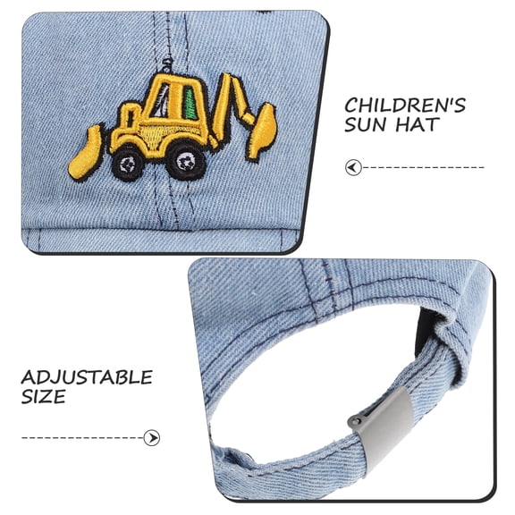 HAMPPLIES Baseball Hat for Kids Adjustable Size Cotton Multi 1 Piece Outdoor Boys Baseball Cap