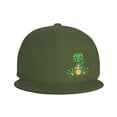 thumbnail image 2 of ZICANCN Cartoon Dinosaur Game Baseball Caps, Trucker Hats for Men And Women, Adjustable Breathable Flat Caps, Moss Green, 2 of 8