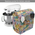 thumbnail image 2 of Colorful Stand Mixer Cover, Continuous Forest Leaves Herbs Branch Fauna Palm Tulip Paradise Retro Pattern, Kitchen Appliance Organizer Bag Cover with Pockets, 5 Quarts, Multicolor, by Ambesonne, 2 of 4
