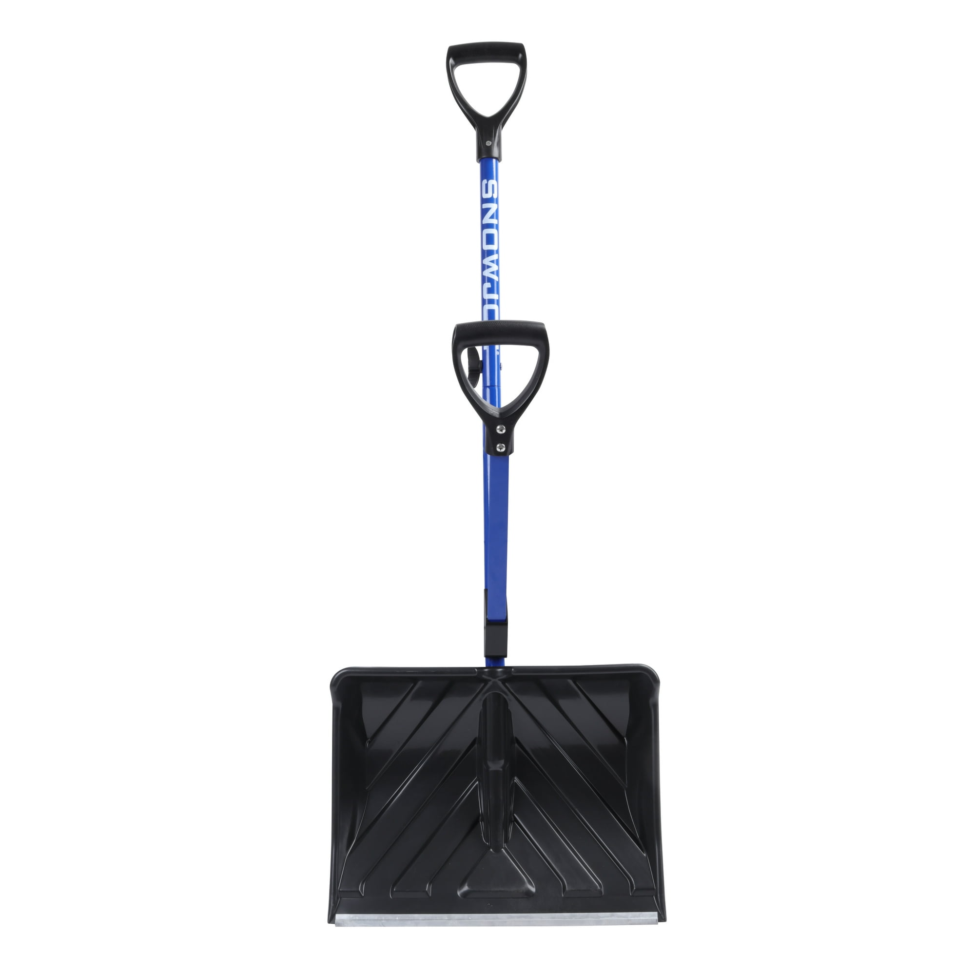 Snow Joe Shovelution Strain-Reducing Snow Shovel, 18-inch Poly Blade, Spring Assisted Handle