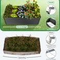 thumbnail image 6 of Funcid Galvanized Raised Garden Beds 6ftx3ftx2ft Large Metal Garden Beds Galvanized Steel Planter Box for Vegetables Flowers Herbs, 6 of 10